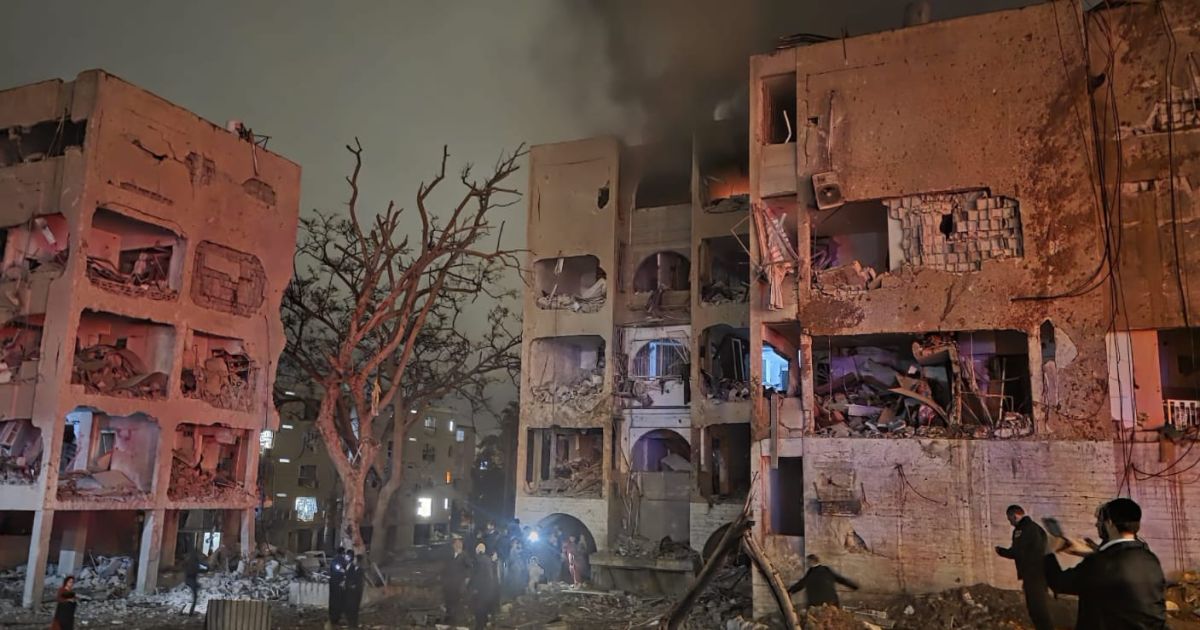 Dimona city, Israel after Iran's missiles hit the area on Saturday (Photo/Israeli Foreign Ministry)